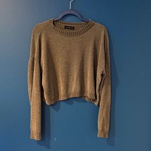 Casual Tan Crew Neck Sweater